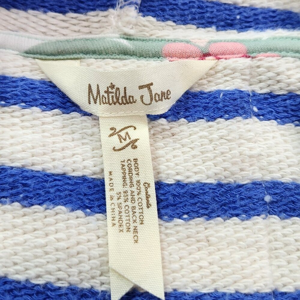 Matilda Jane• striped Midway hooded cardigan Med.   Lot E - Picture 7 of 10